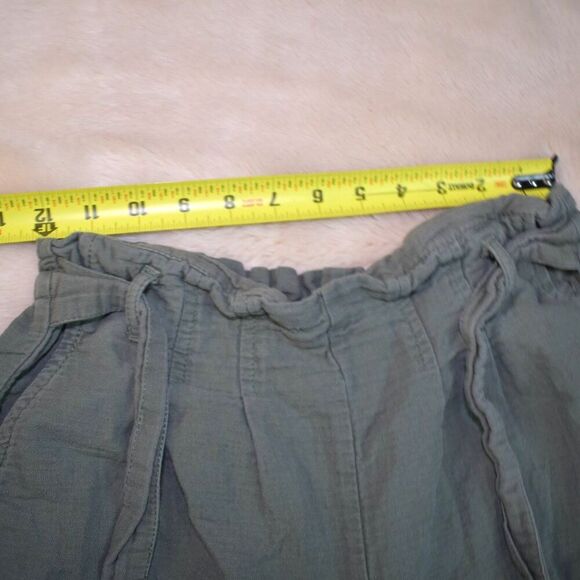 BP Cotton Cropped Wide Leg Pants Sz S Highrise High Waist Lightweight Pull On - Picture 2 of 8